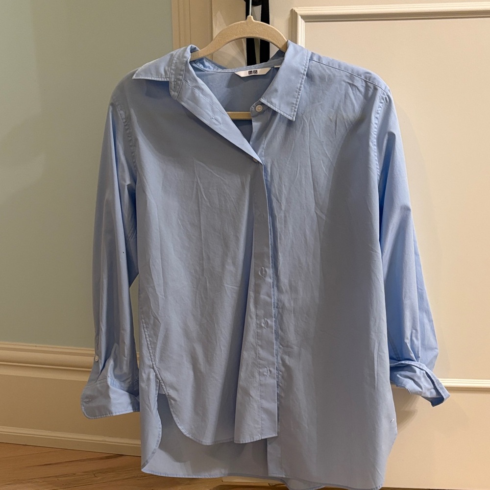 Uniqlo Light Blue Button-Down Shirt